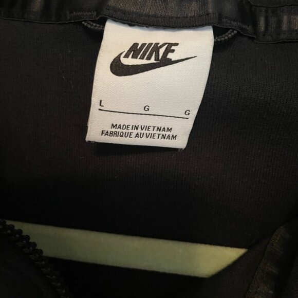 Nike Boys Tech Sportswear Full Zip Hooded Black Jacket L - Picture 8 of 13